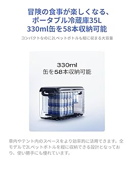 Amazon.co.jp: Ecoflow Glacier Classic 35L ポータブル冷蔵庫